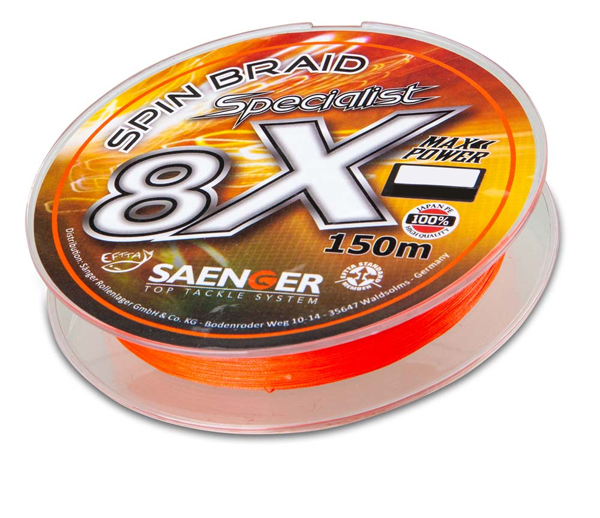 Tresse Saenger 8x Specialist Spin Braid 150m