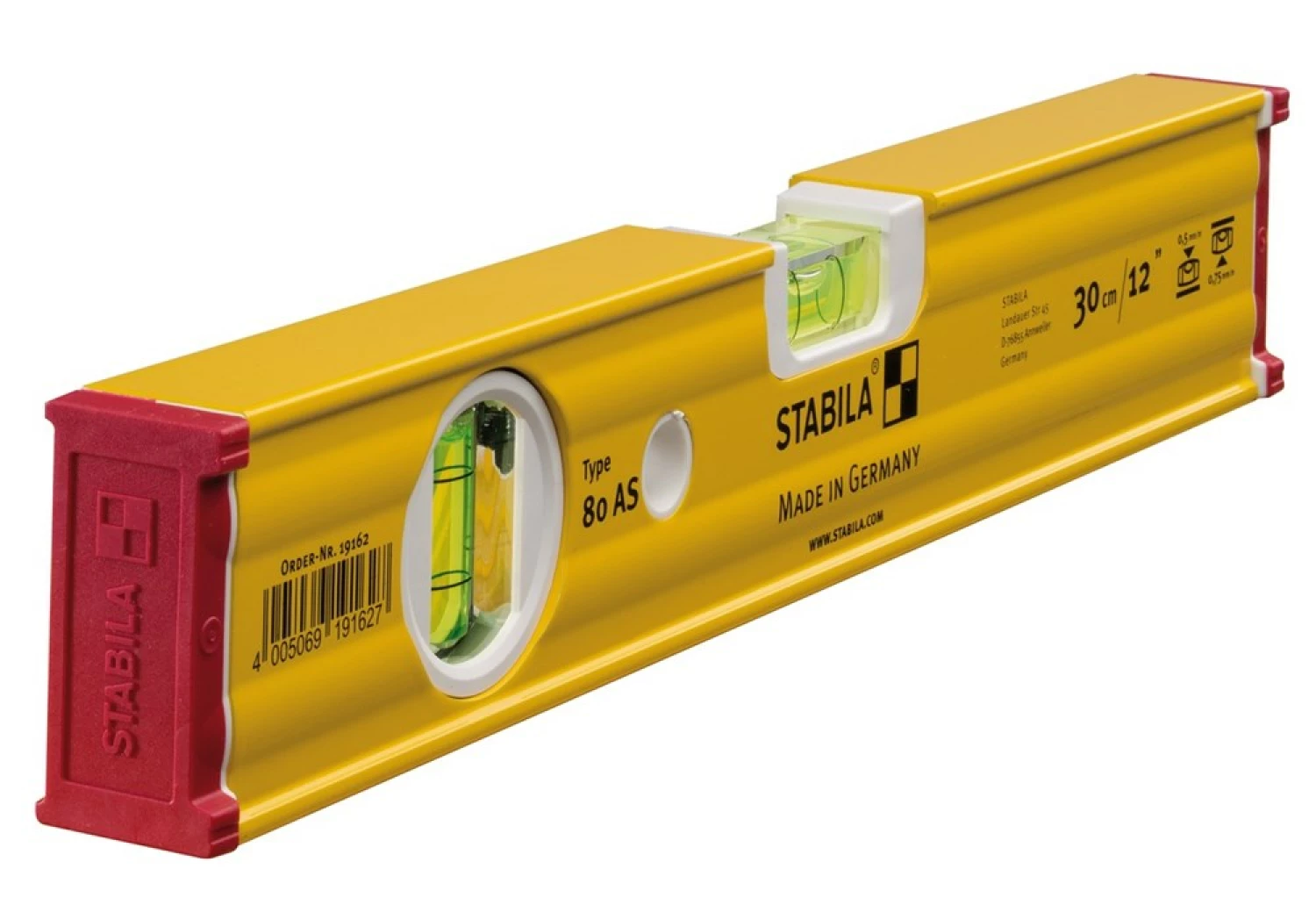 Stabila 80 AS Waterpas - Aluminium - 30 cm