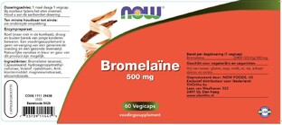 NOW Bromelaïne 500 mg Capsules 60CP