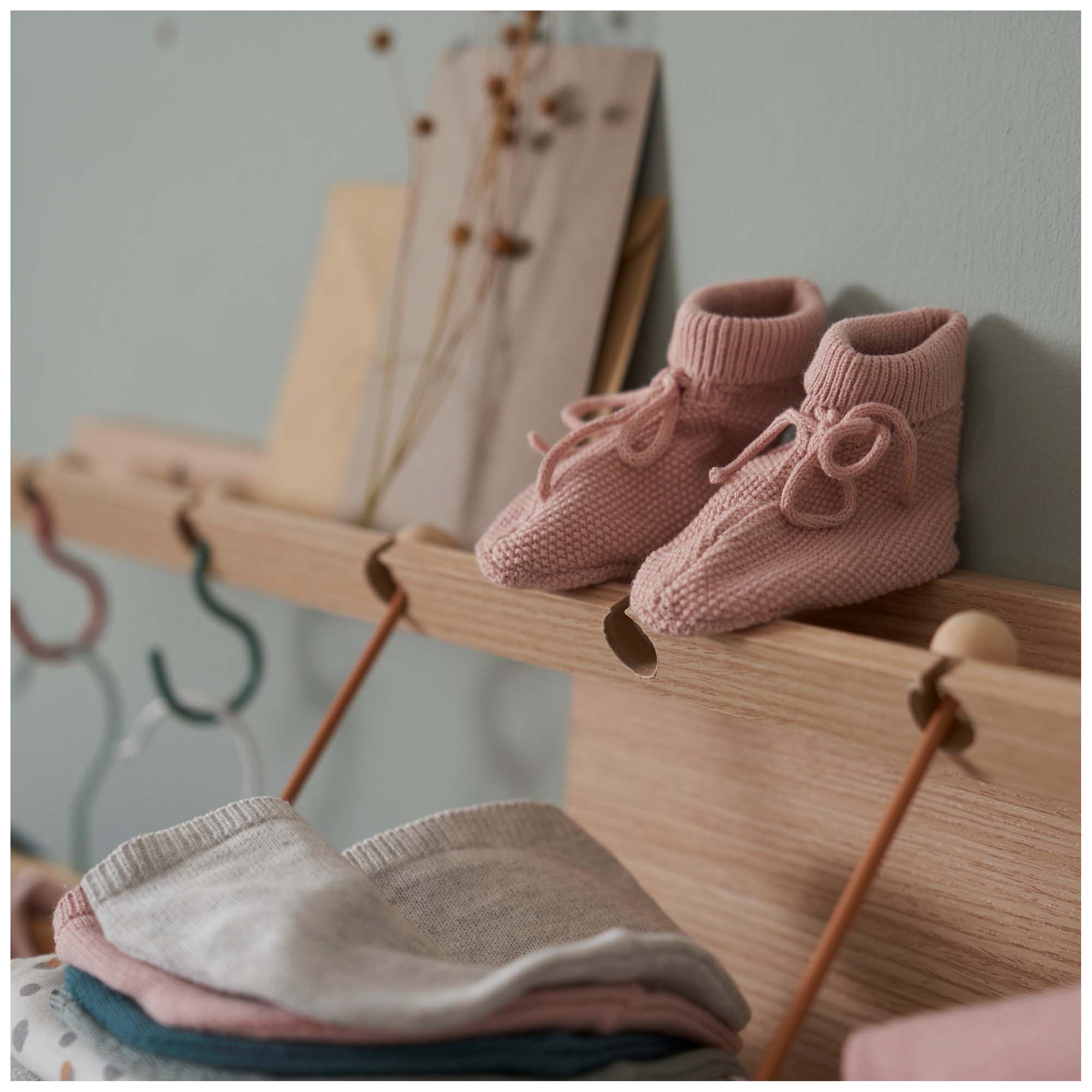 Prénatal newborn slofjes  roze