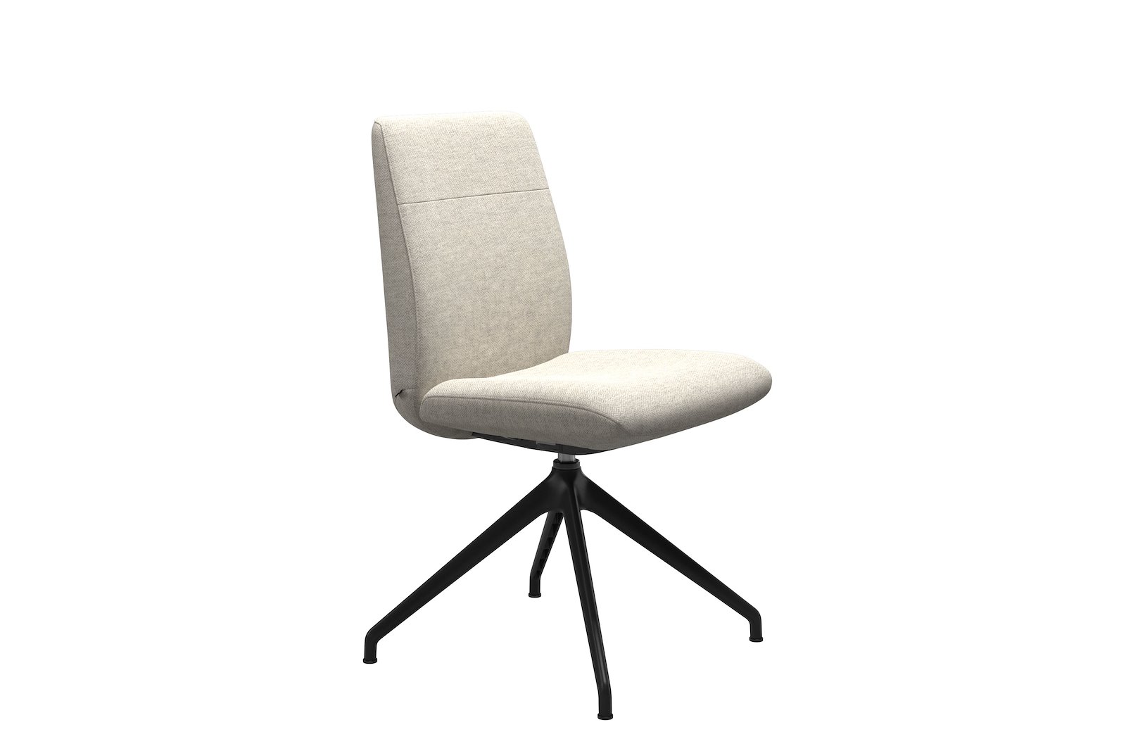 Chilli spisestol Tekstil Peony - Light Beige - Sort