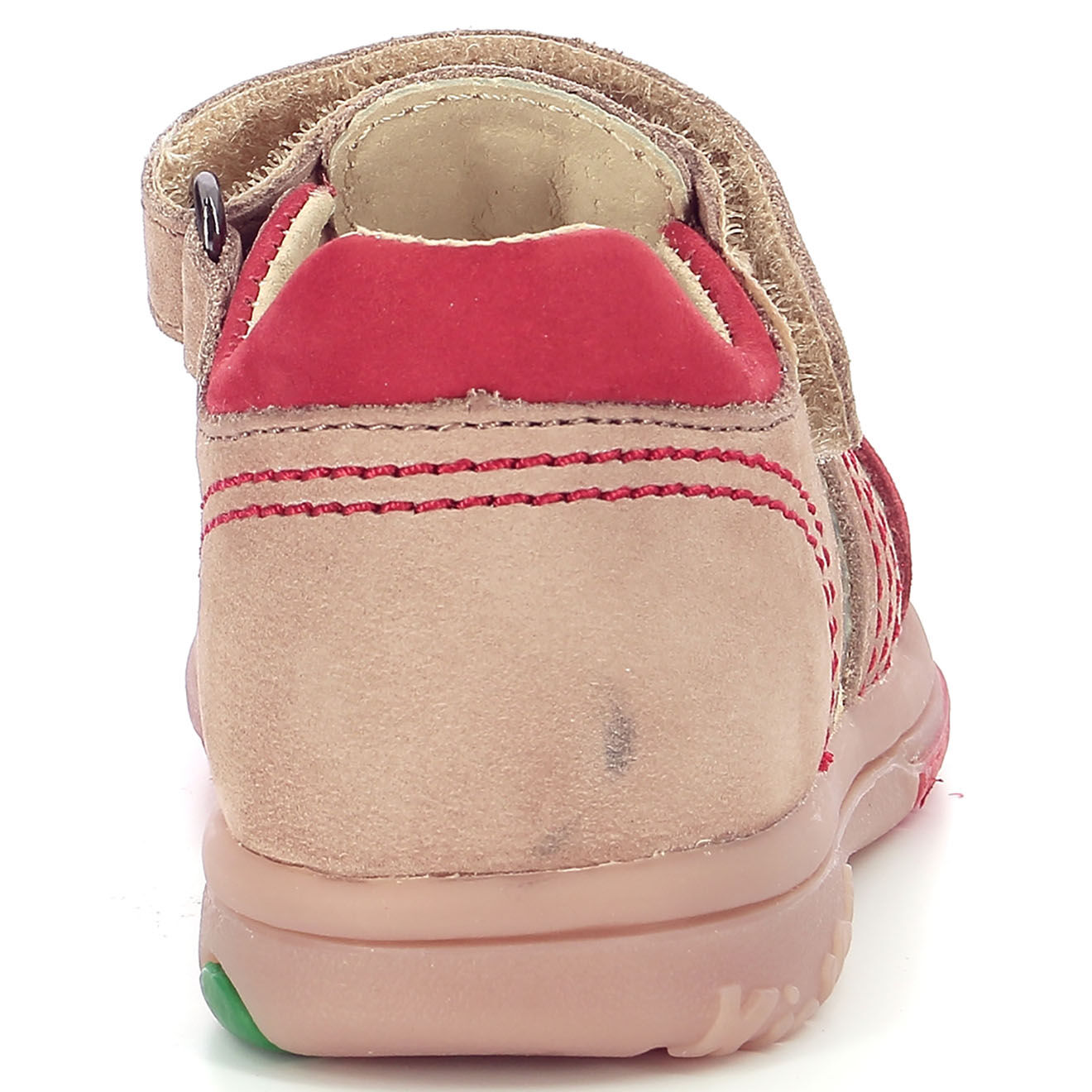 Kickers Sandales en Cuir Platiback beige/orange