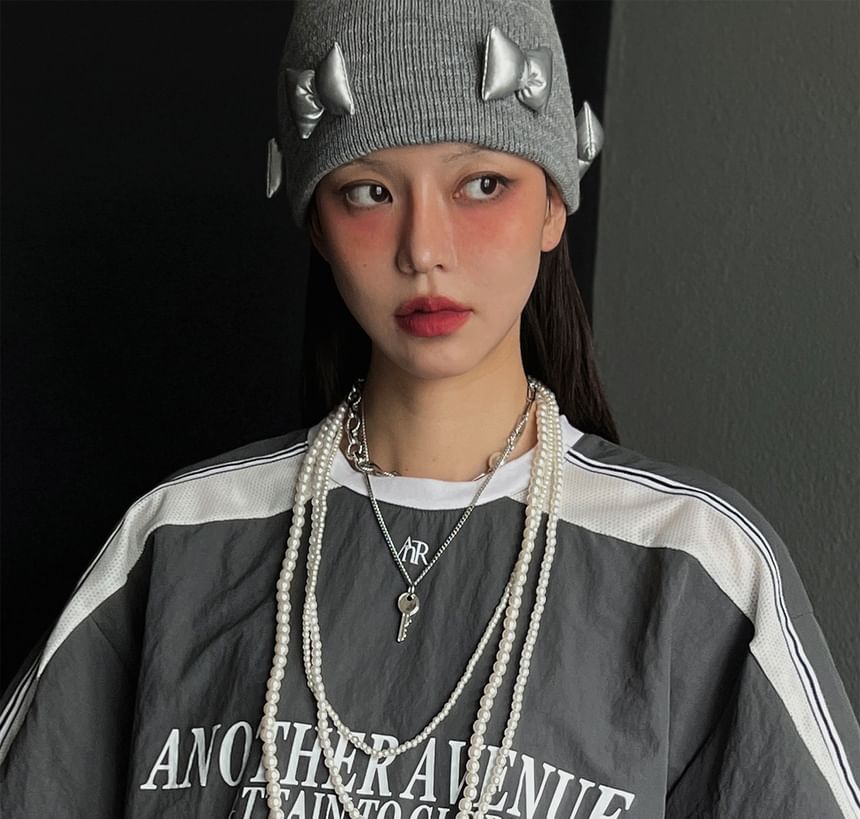 Coris - Spaghettibandjes Scoop Neck Effen Maxi A-lijn Jurk / Ronde Hals Letters Oversized Trui