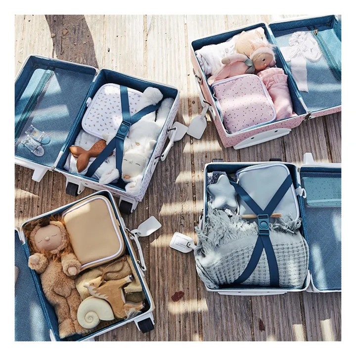 Olli Ella Valise See-Ya | Bleu gris