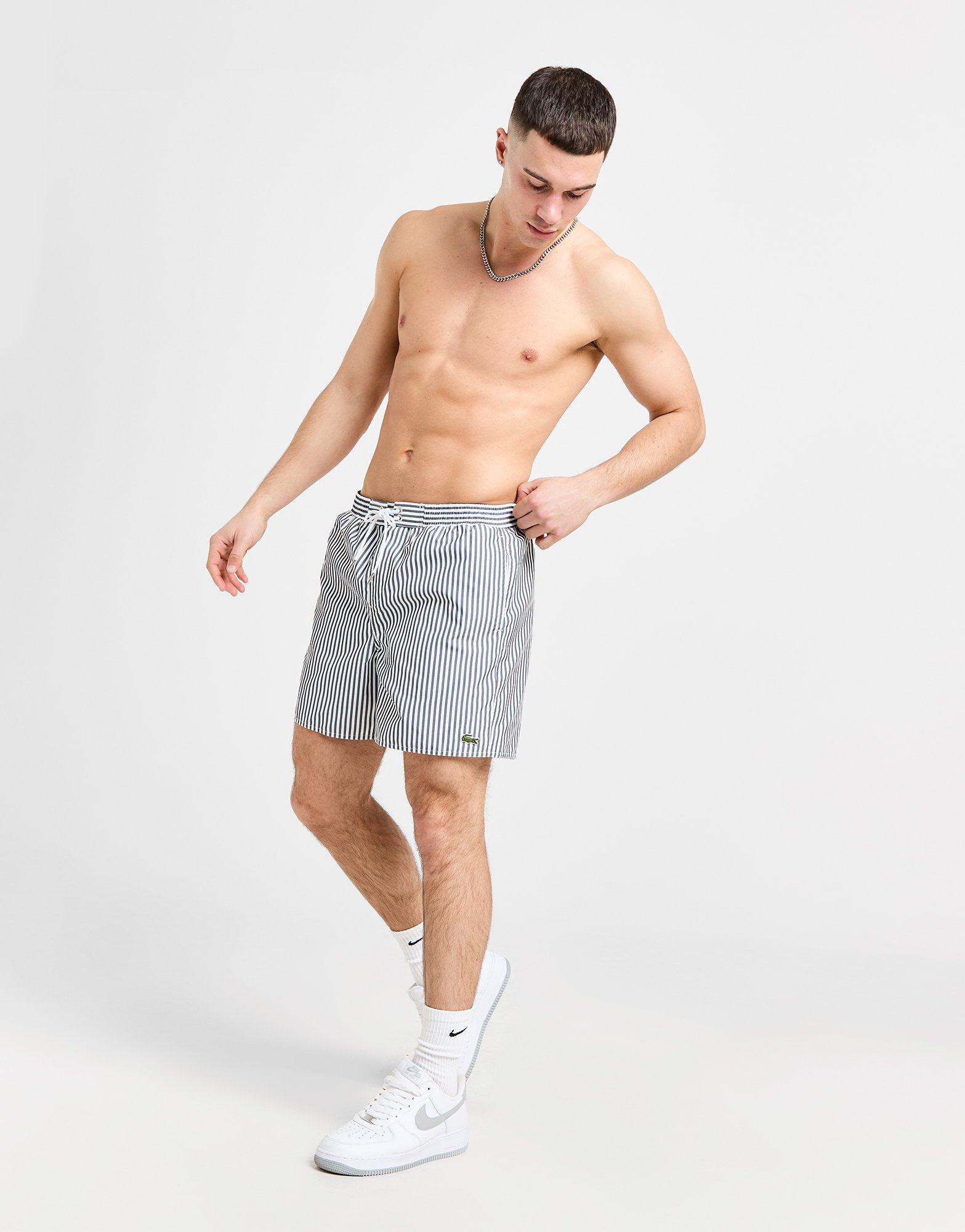 Lacoste Short de bain Stripe Homme