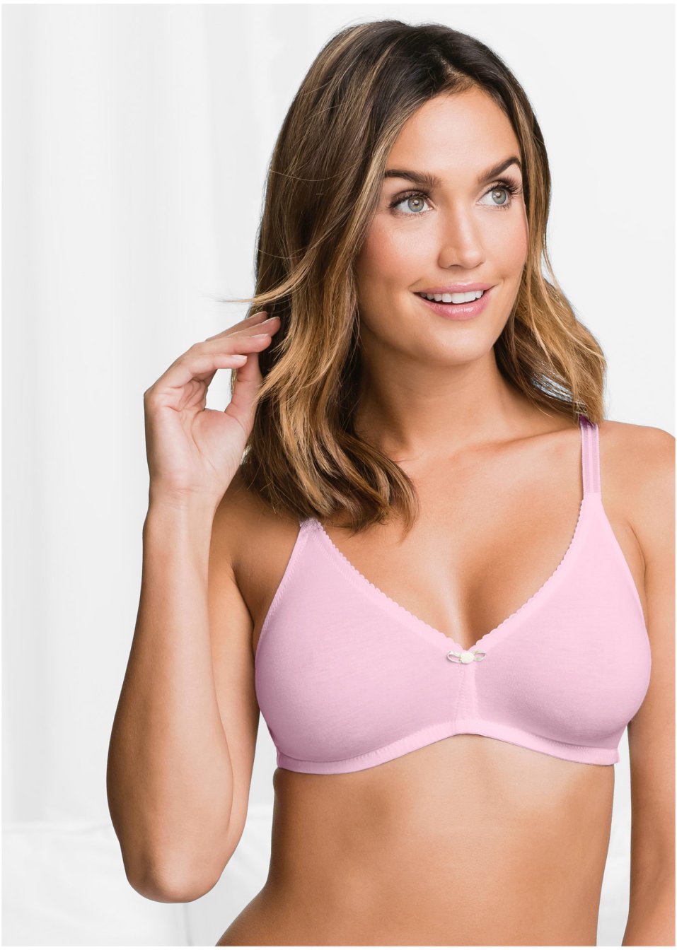 Lot de 3 soutiens-gorge sans armatures en coton