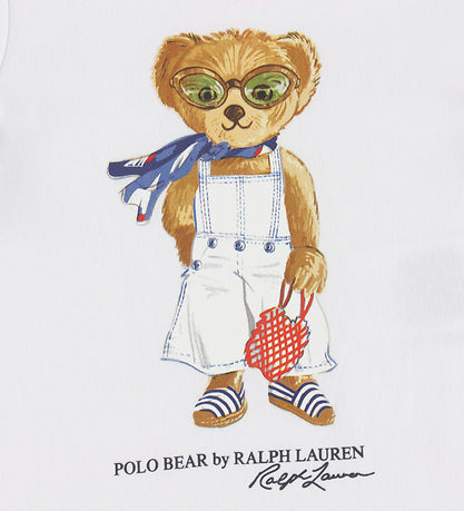 Polo Ralph Lauren Body k/ä - Weiß m. Kuscheltier