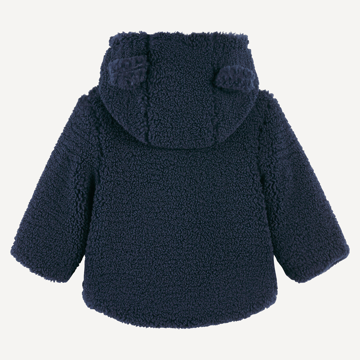 COLEÇÕES LA REDOUTE<br>Casaco quente com capuz em sherpa, forrado com lã polar