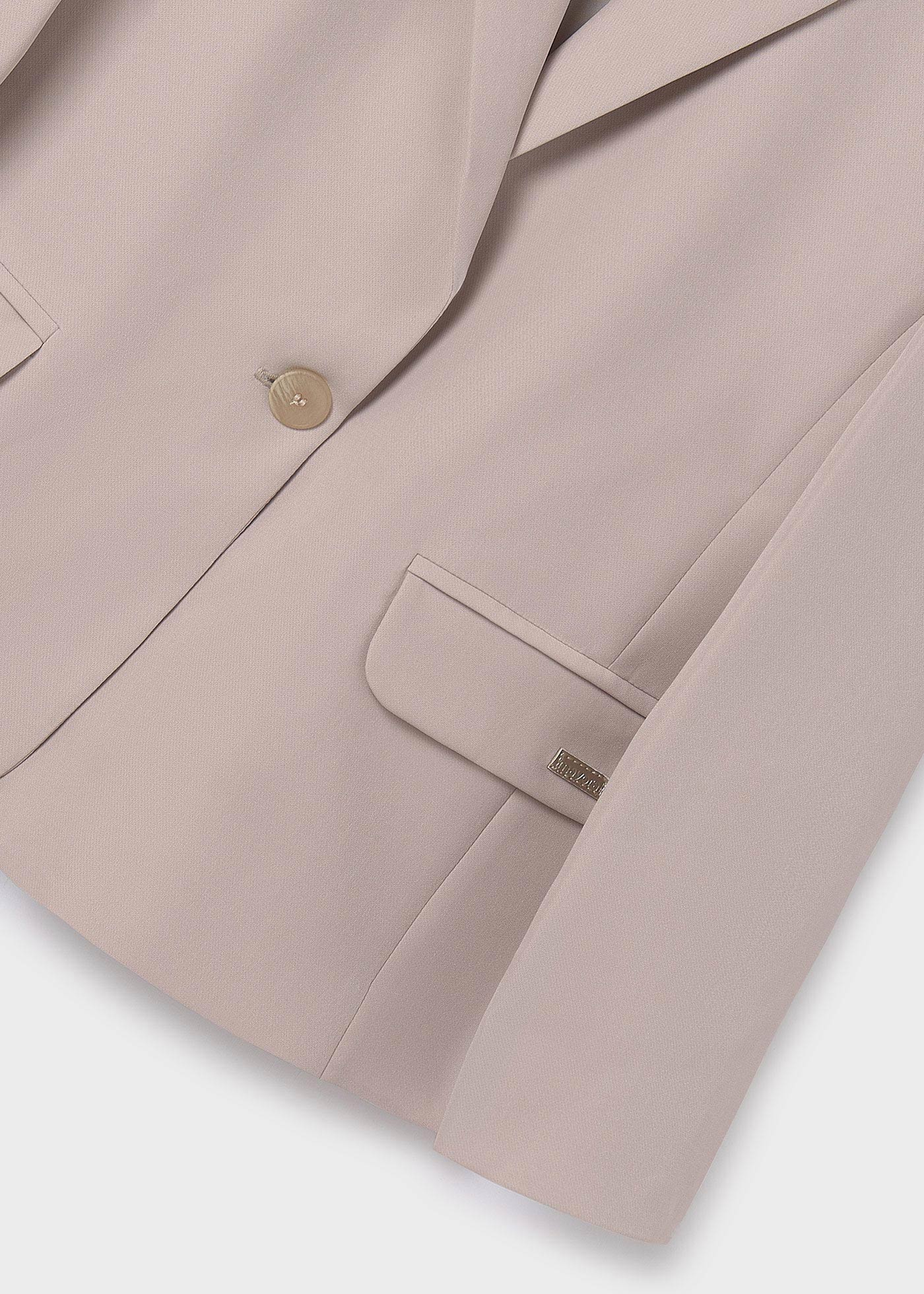 Blazer de crepe para meninas