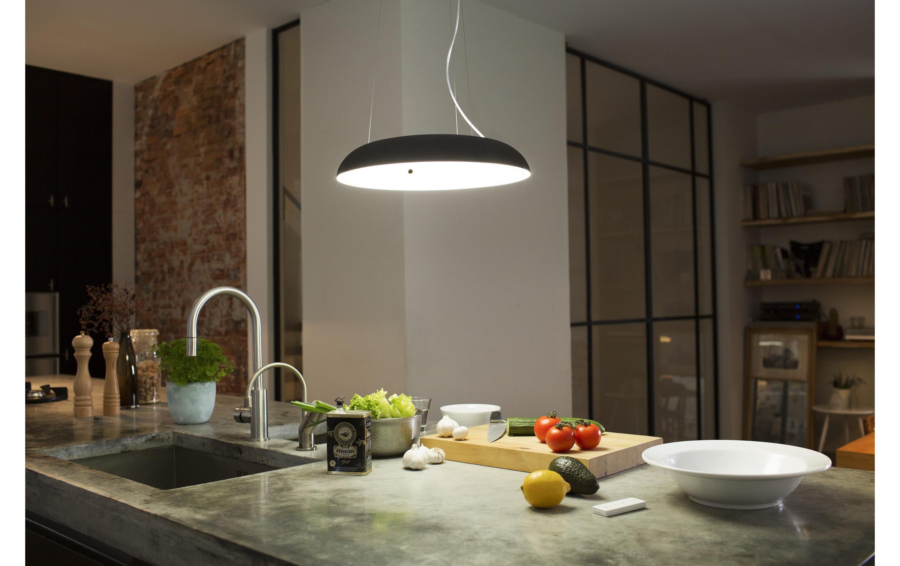 White Amb. Amaze Pendelleuchte schwarz 2750 lm + Dimmer<br>LED Hängelampe