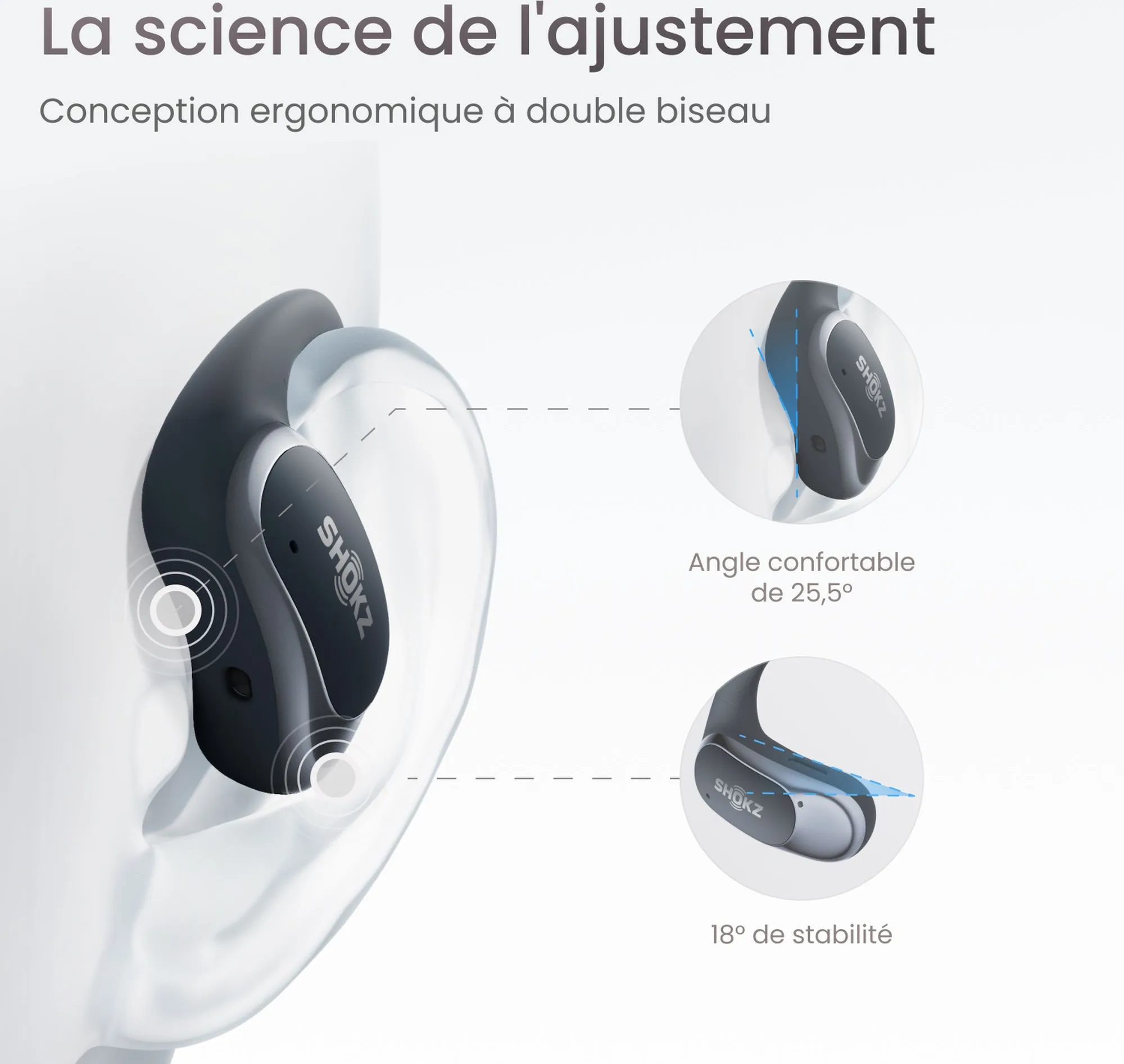Shokz OpenFit Air Noir Écouteurs True Wireless