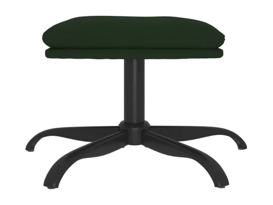 Repose-pied Vert foncé 60x60x36 cm Velours
