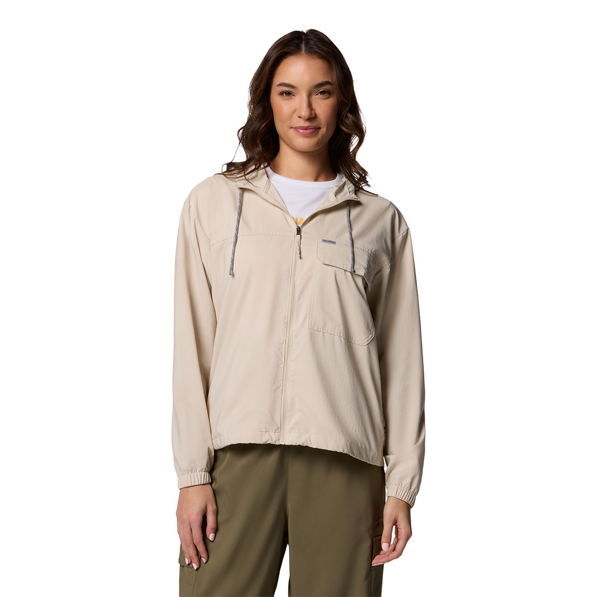 Columbia Skien Valley Hooded LS Sommer- og myggejakke, dame (Dark Stone)
