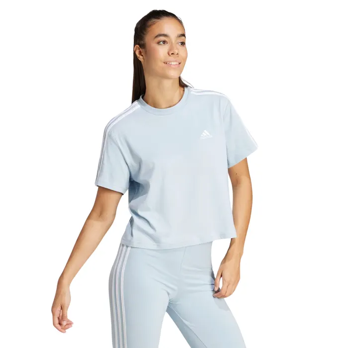 Adidas Essentials 3-Stripes Cropped Shirt Dames