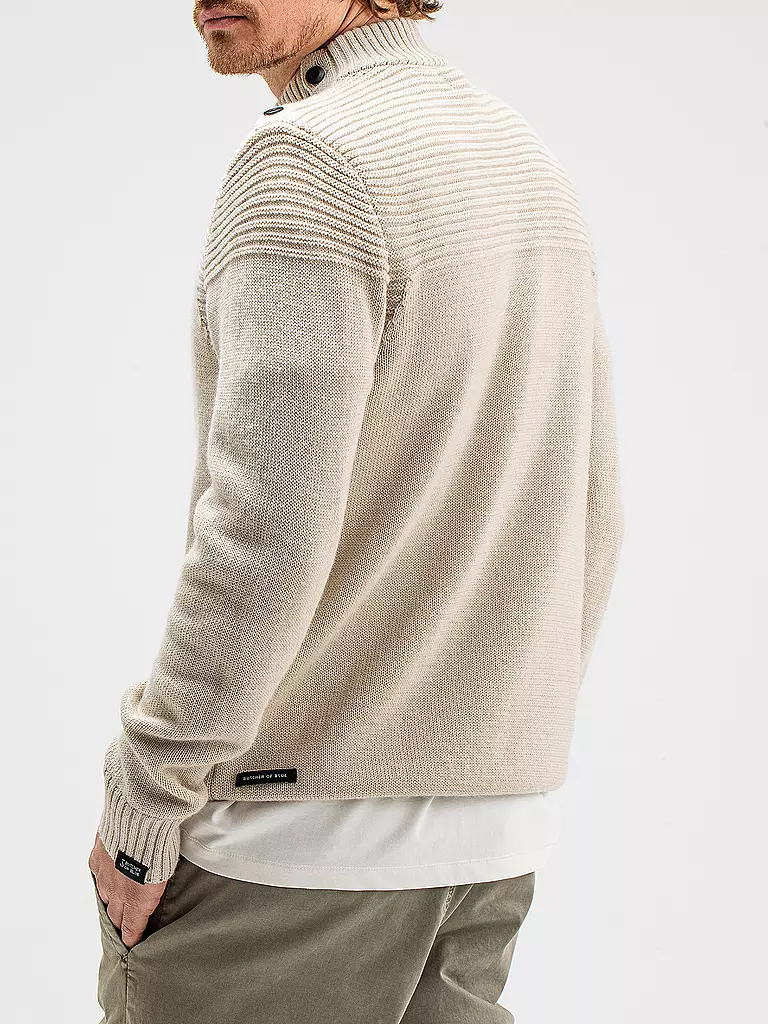 BUTCHER OF BLUE Pullover MORRIS MOCK beige