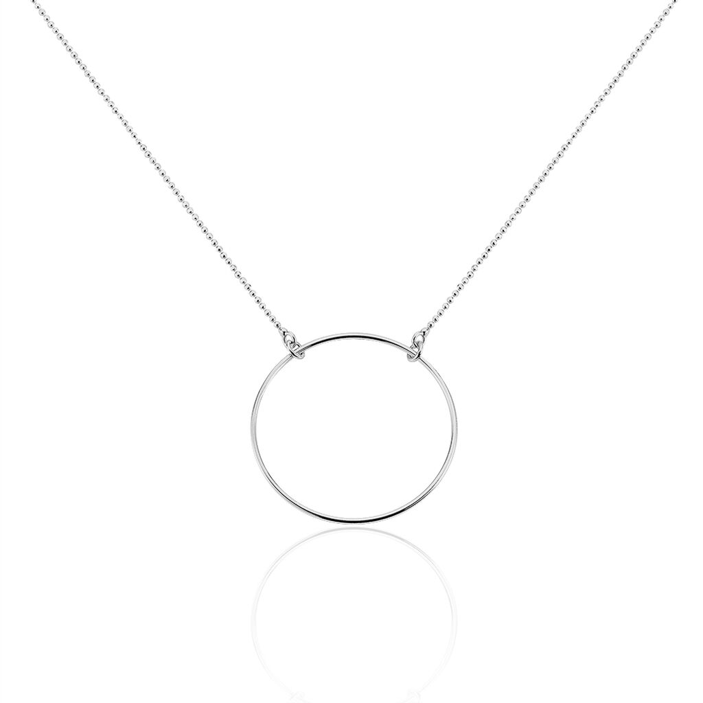 Collier Hibis Argent Blanc