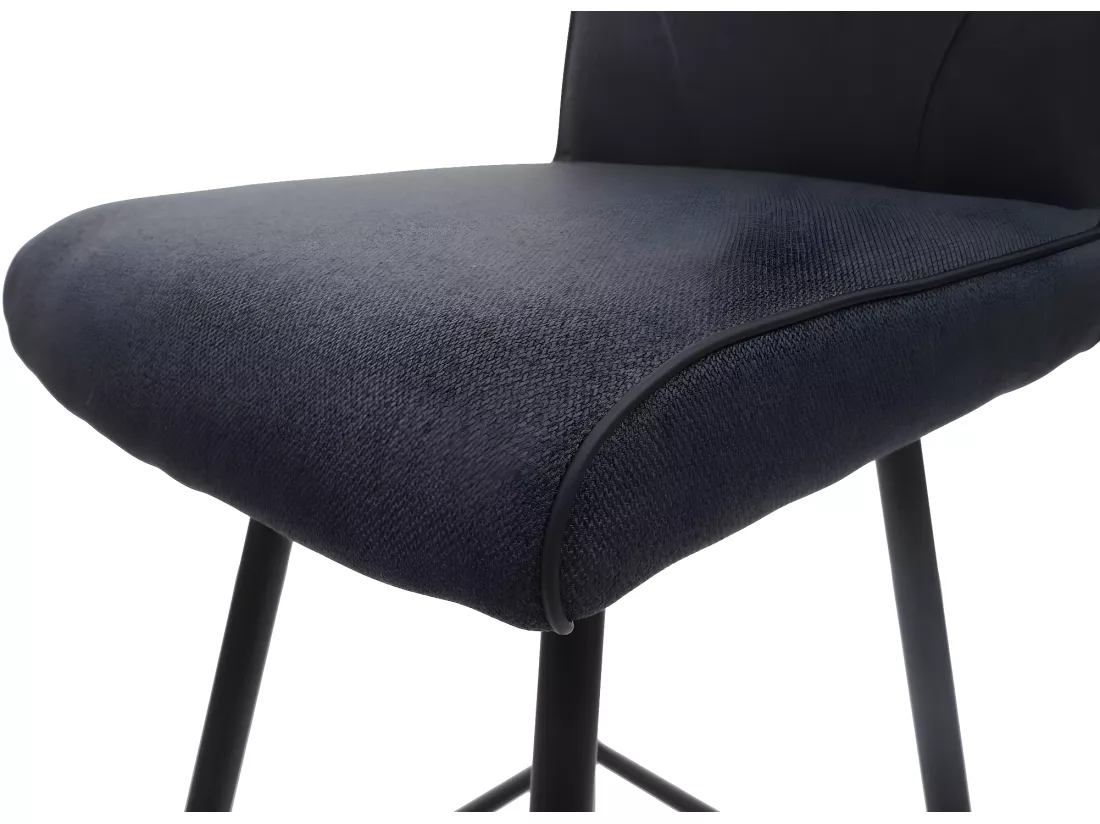 Tabouret de bar MCW-H72 pivotant, gris foncé