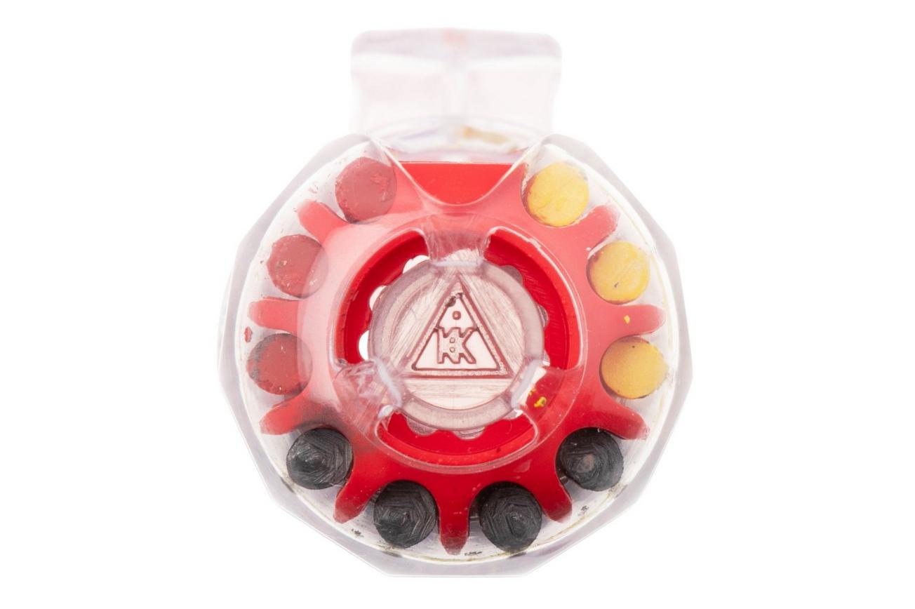 Hultafors Dry Marker Refills 650120 grafiet grijs rood geel, mechanisch potlood navulling, 10 stuks