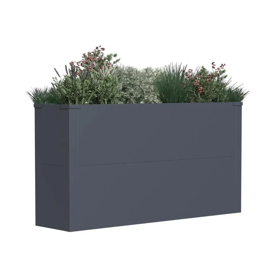 Plantenbak - 100 x 25 x 52 cm - Antraciet