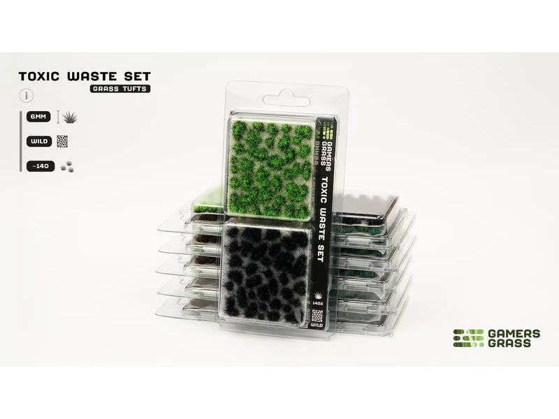 GamersGrass Tufts Wild Toxic Waste Set Hochwertiges Basingset für den Gelände- und Miniaturenbau