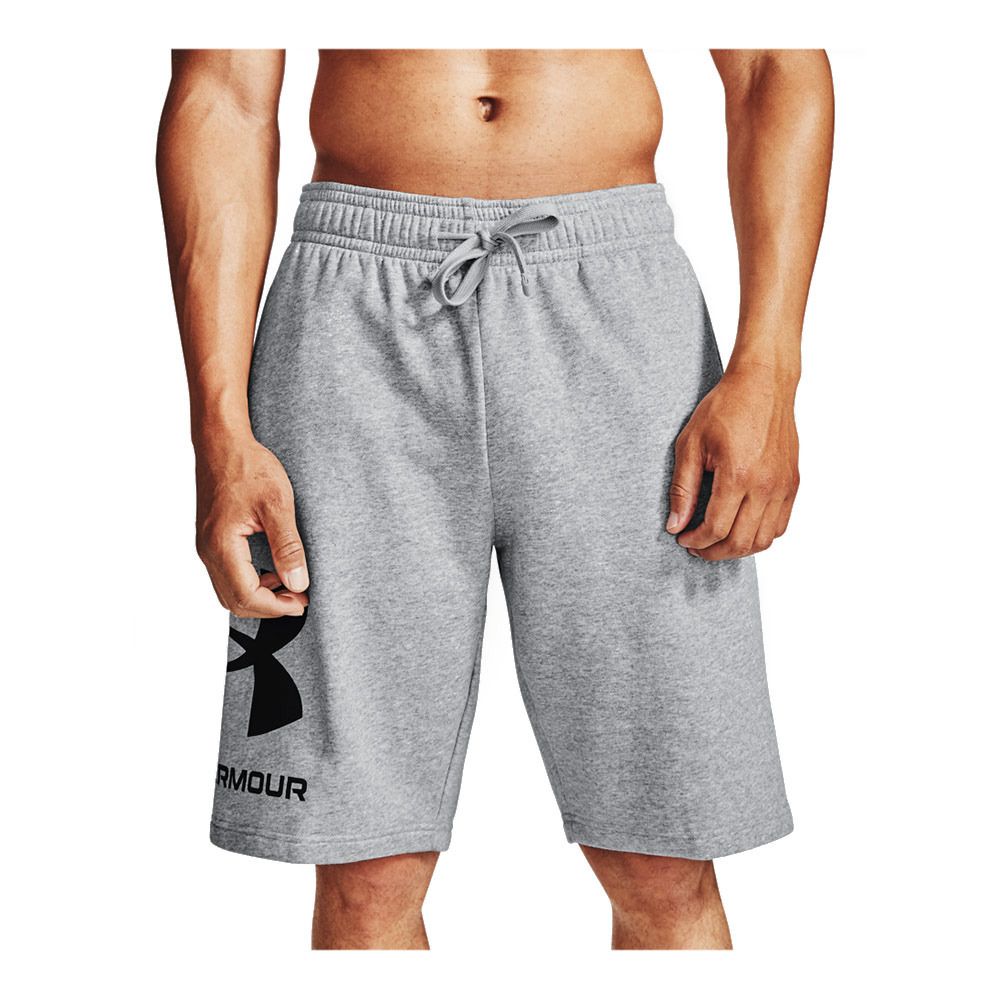 Under Armour RIVAL FLEECE BIG LOGO - Short Homme gris