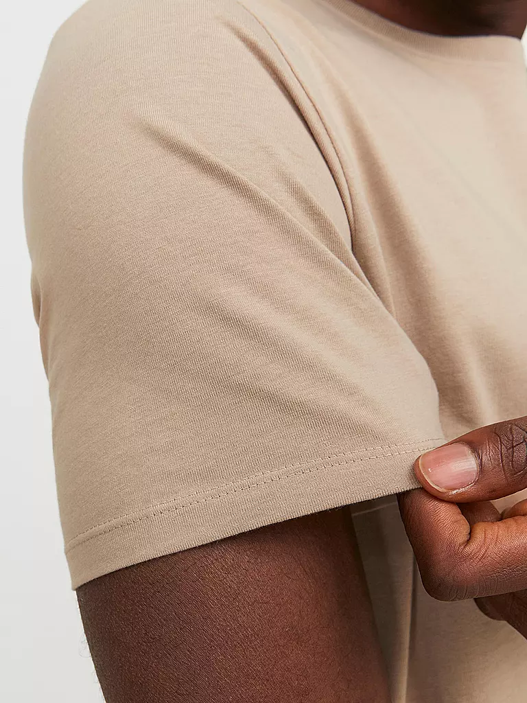 JACK & JONES T-Shirt JJEORGANIC beige