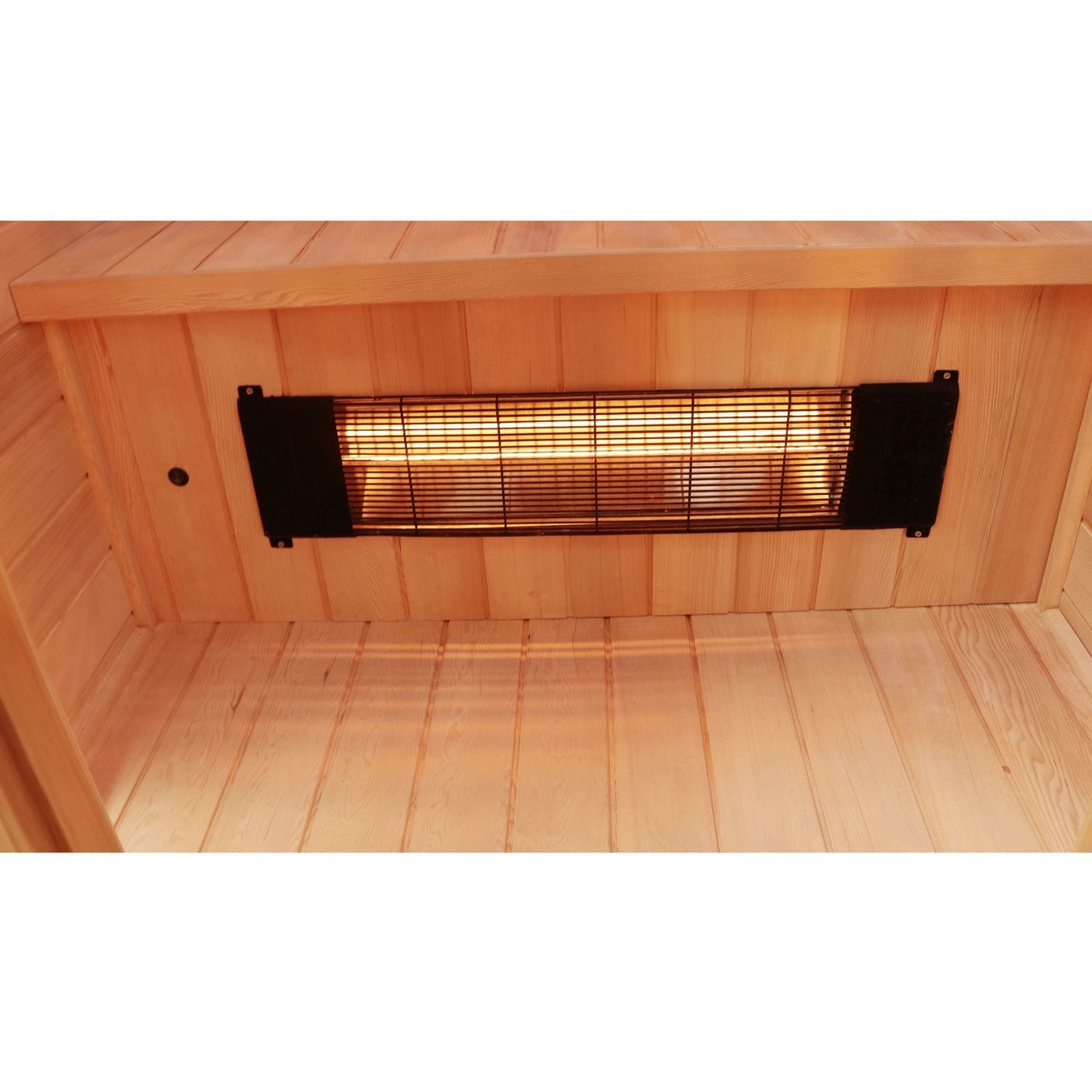 Dewello® Infrarotkabine Infrarotsauna HYDER 115cm x 105cm inkl. 6 Vollspektrumstrahler, Radio, Farblicht, 2 Personen,LED