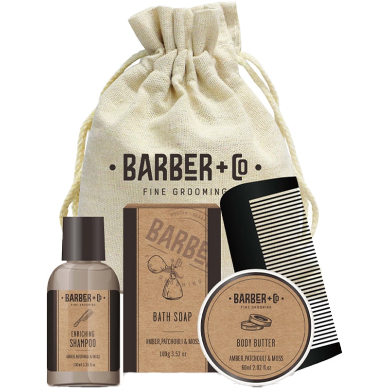 Coffret bain & rasage - Barber Co- Homme - 4 produits