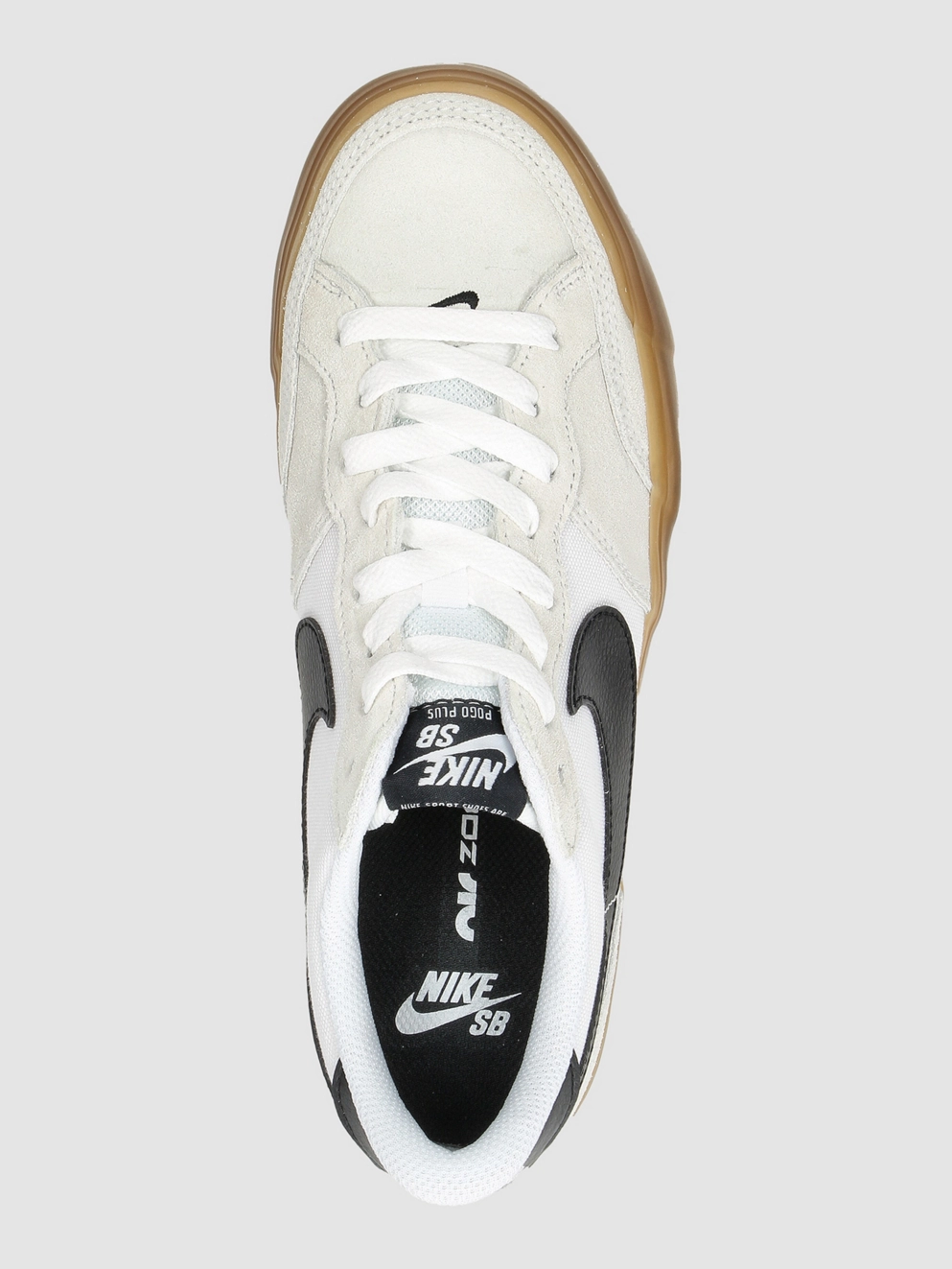 Nike SB Pogo Sneakers white/black/white/gum lig