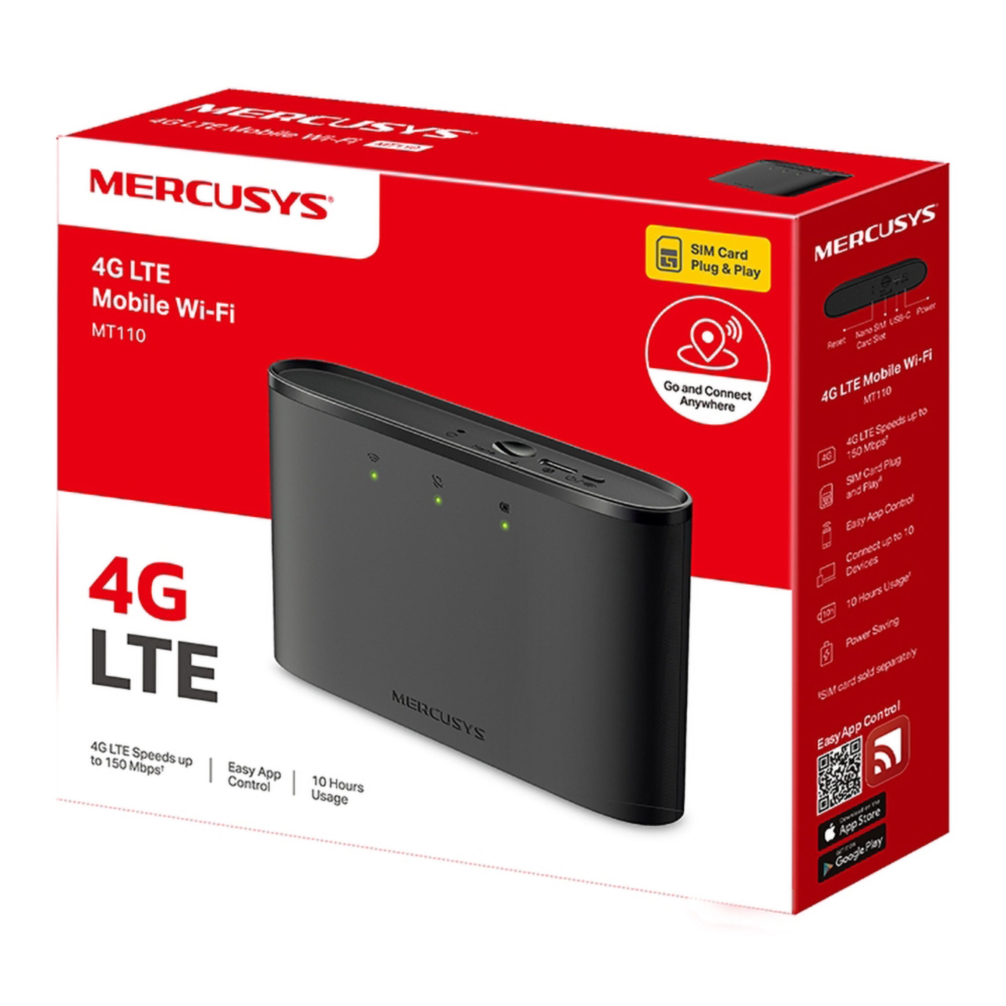 Mercusys MT110 4G LTE-ruter med modem