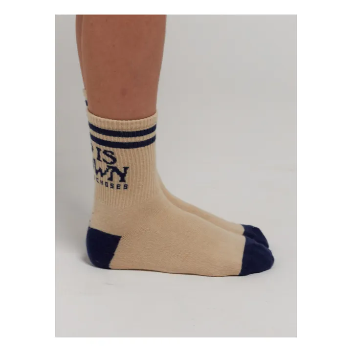 Bobo Choses Chaussettes Up Is Down | Ecru
