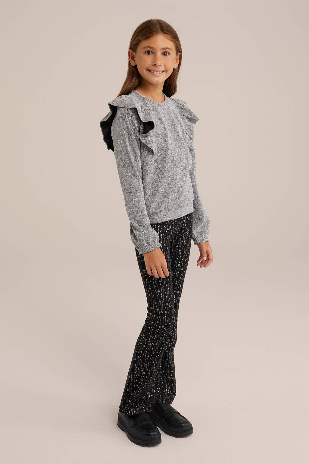 WE Fashion legging zwart glitter