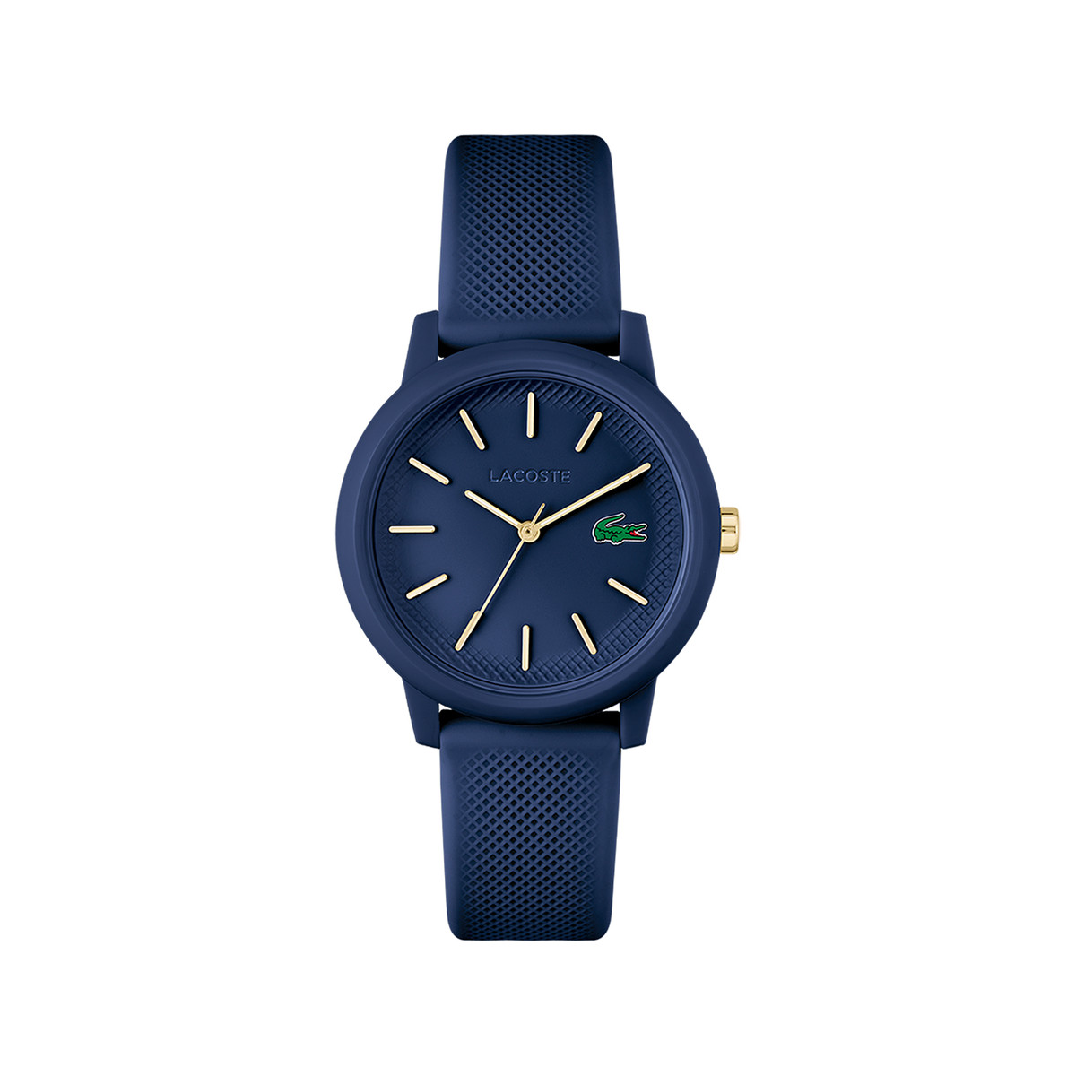 Montre Lacoste 12.12. femme résine bracelet silicone bleu