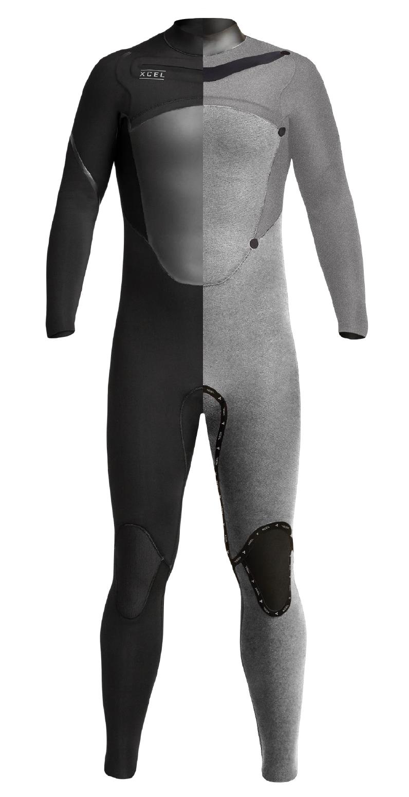 Xcel Combinaison Mens Axis X  5/4 mm FZ  - Graphite Graphite