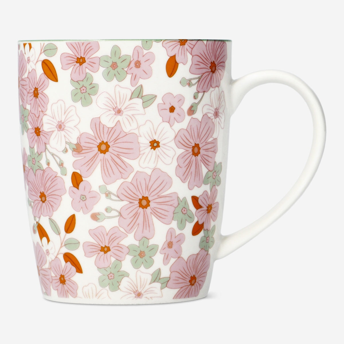 Krus med blomster - 330 ml