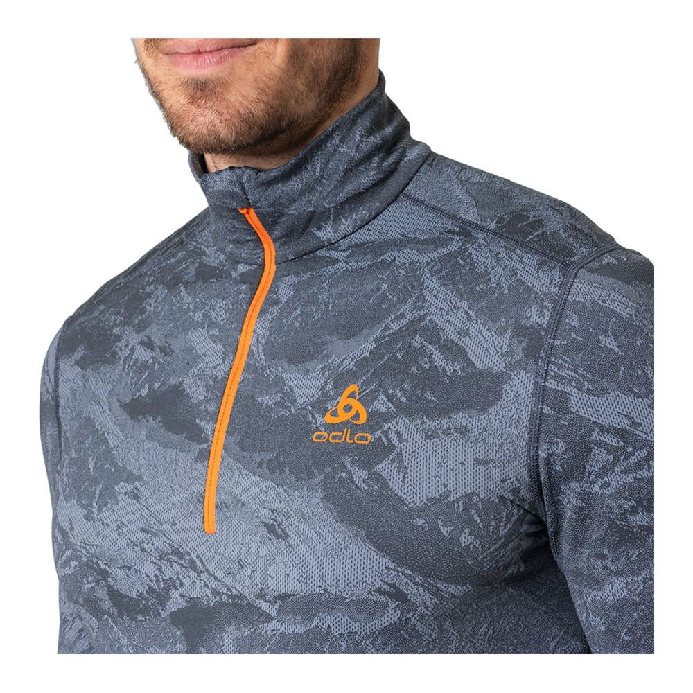 Odlo WHISTLER ECO - Sous-couche Homme folkstone gray/india ink