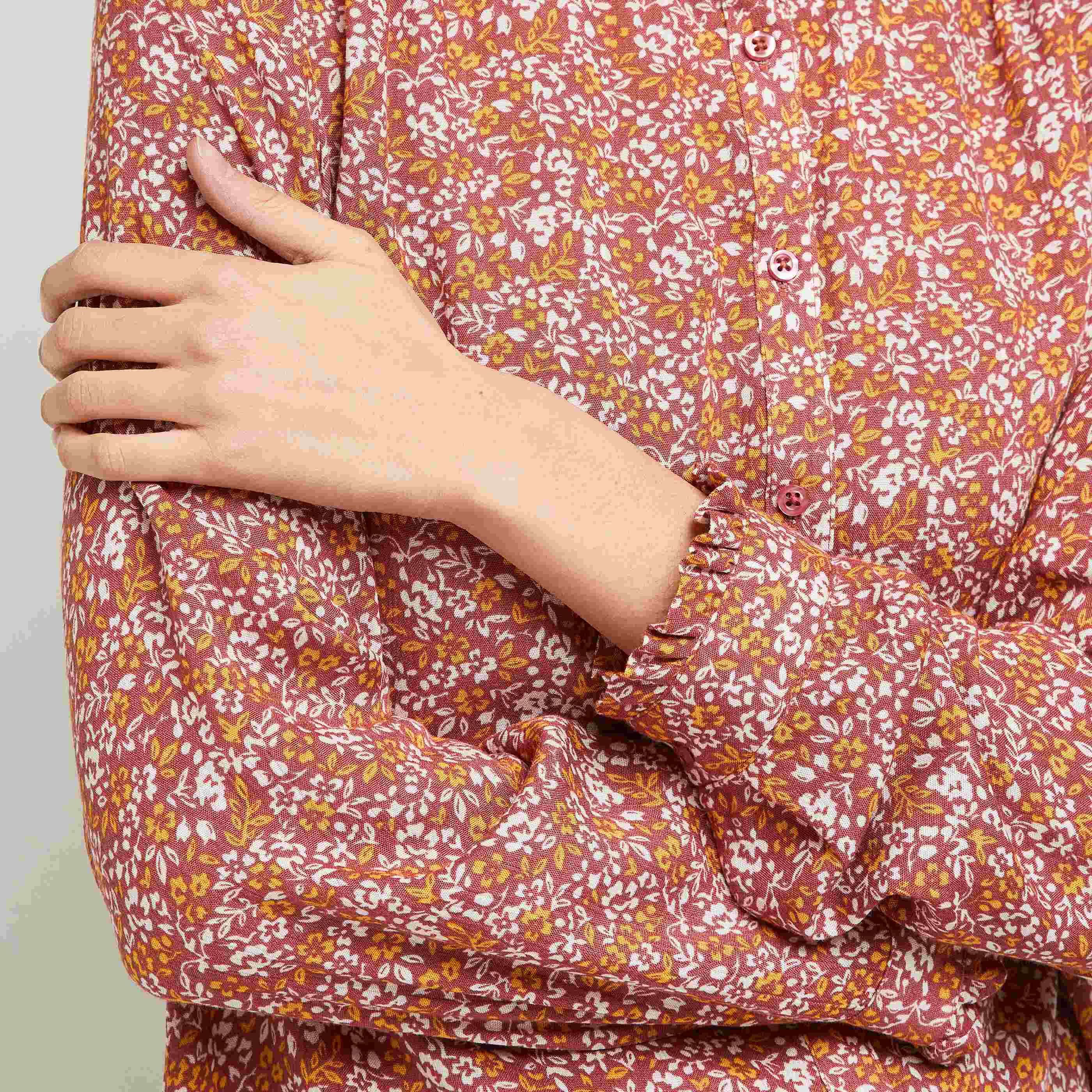 Chemise fluide fleurie femme - IMPRIME