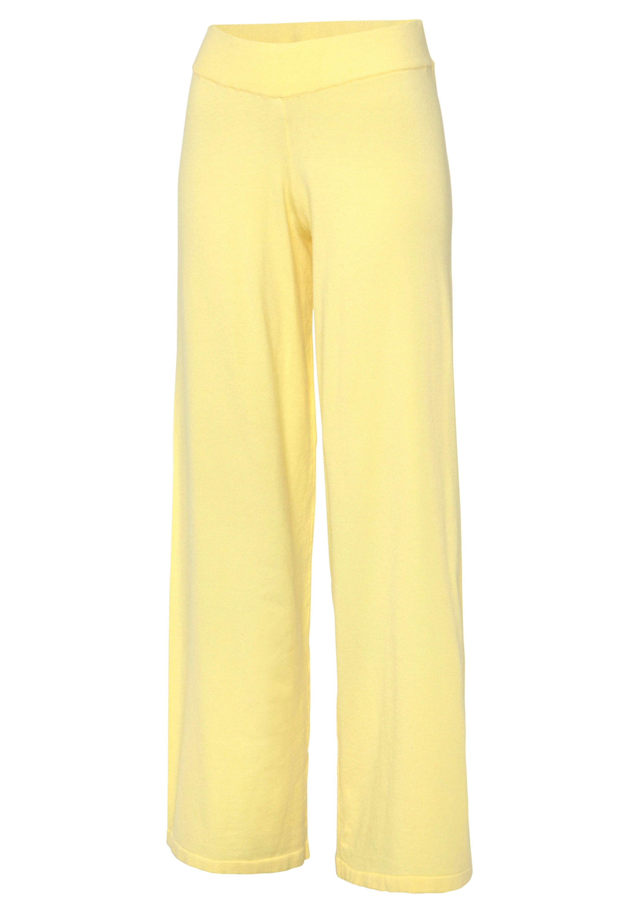 LASCANA Strickhose in gelb