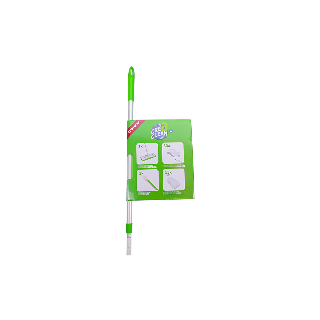 CREaCLEAN Boden-Starterkit L inkl. 80 stück Ersatztücher