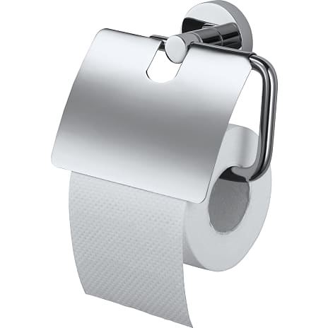 Haceka Kosmos toiletrulleholder med cover - krom