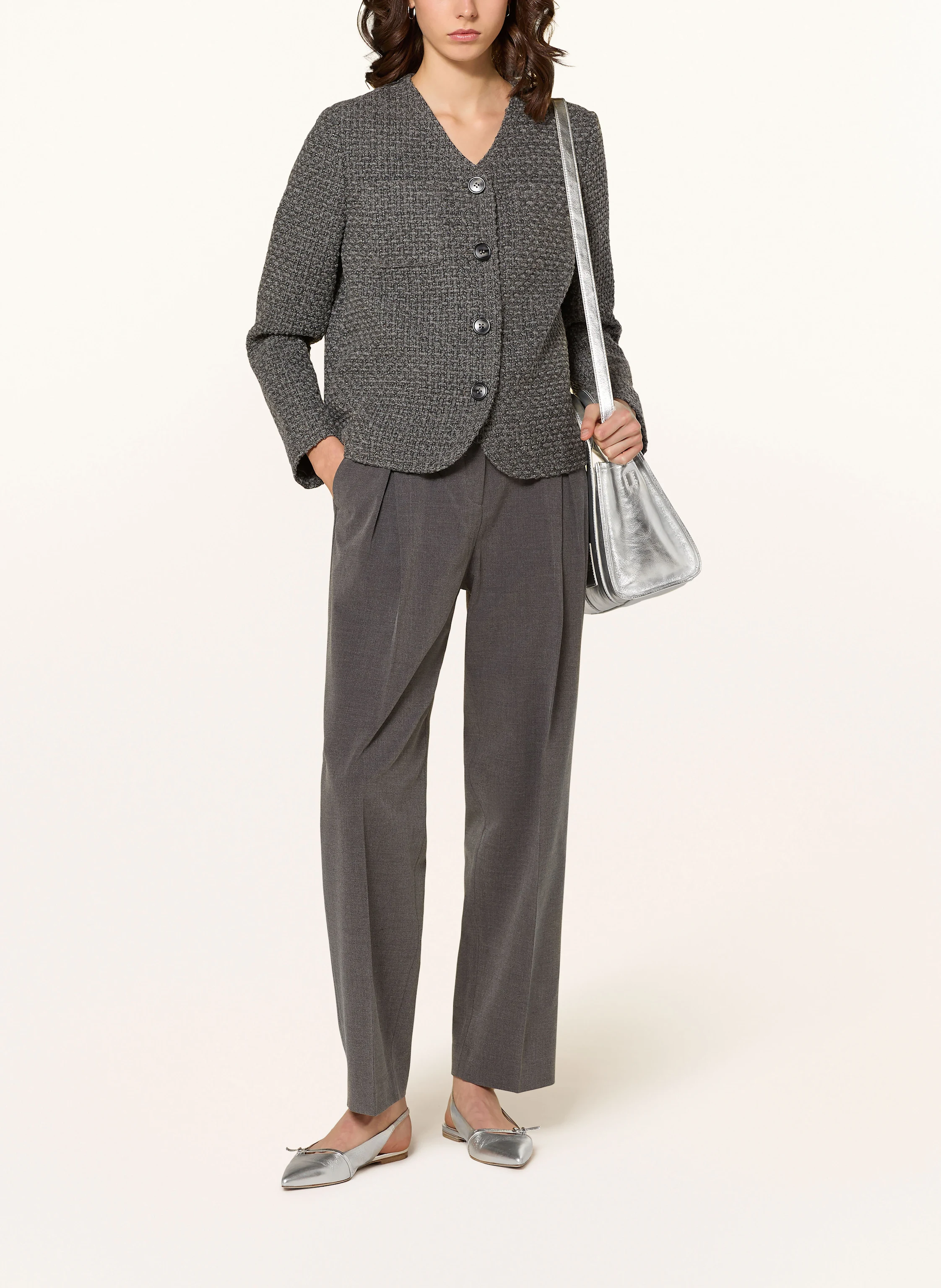 MRS & HUGS Tweed-Blazer mit Glitzergarn