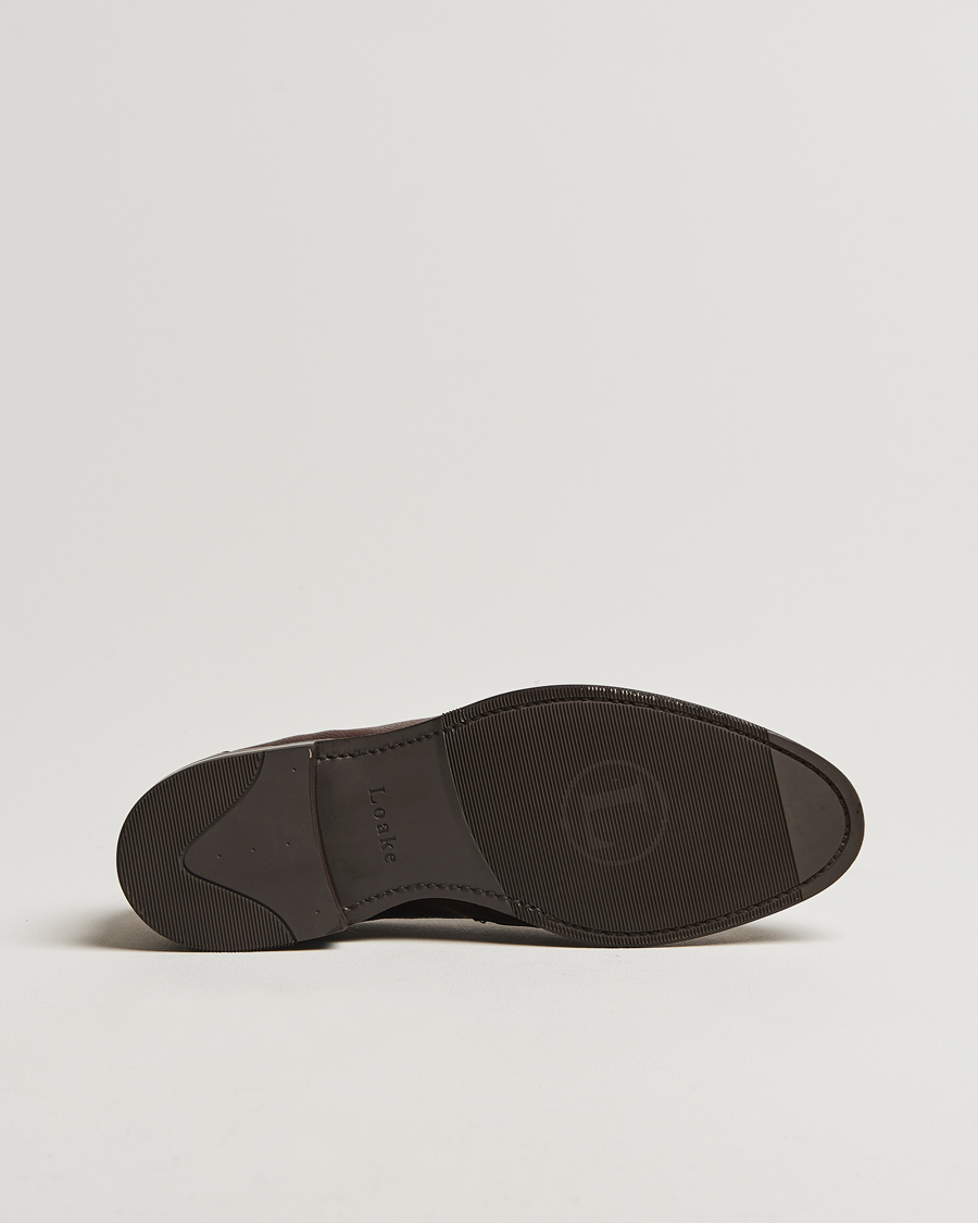 Loake 1880 Imperial Grained Penny Loafer Dark Brown