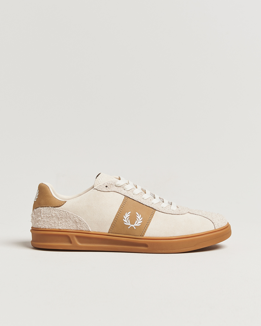 Fred Perry B4 Suede Sneaker Ecru/Snow White
