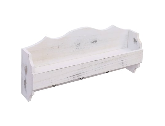 VIDAXL - Porte manteau Porte-manteau mural blanc 50x10x23 cm bois