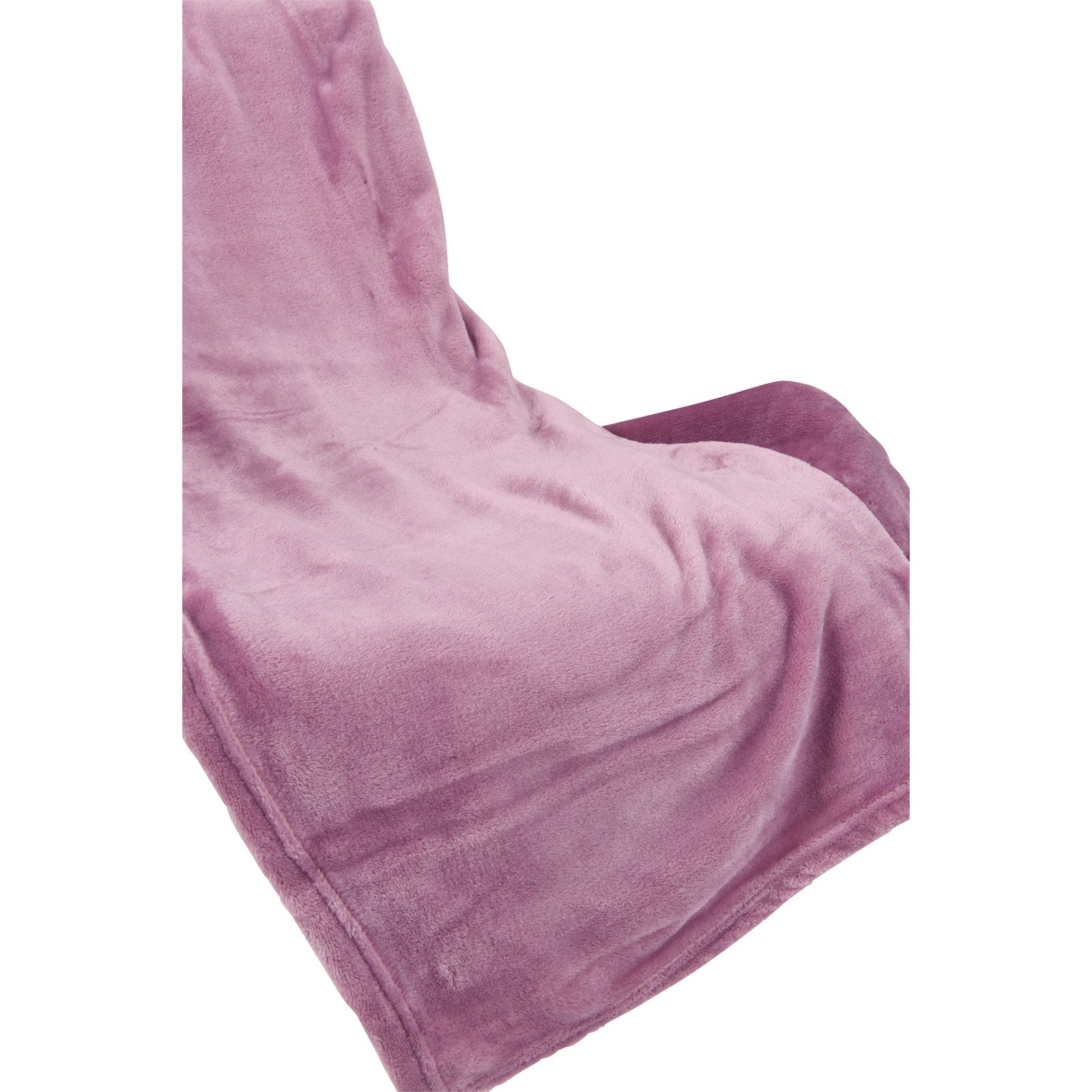 Kuscheldecke Flanell uni 150 x 200 cm altrosa