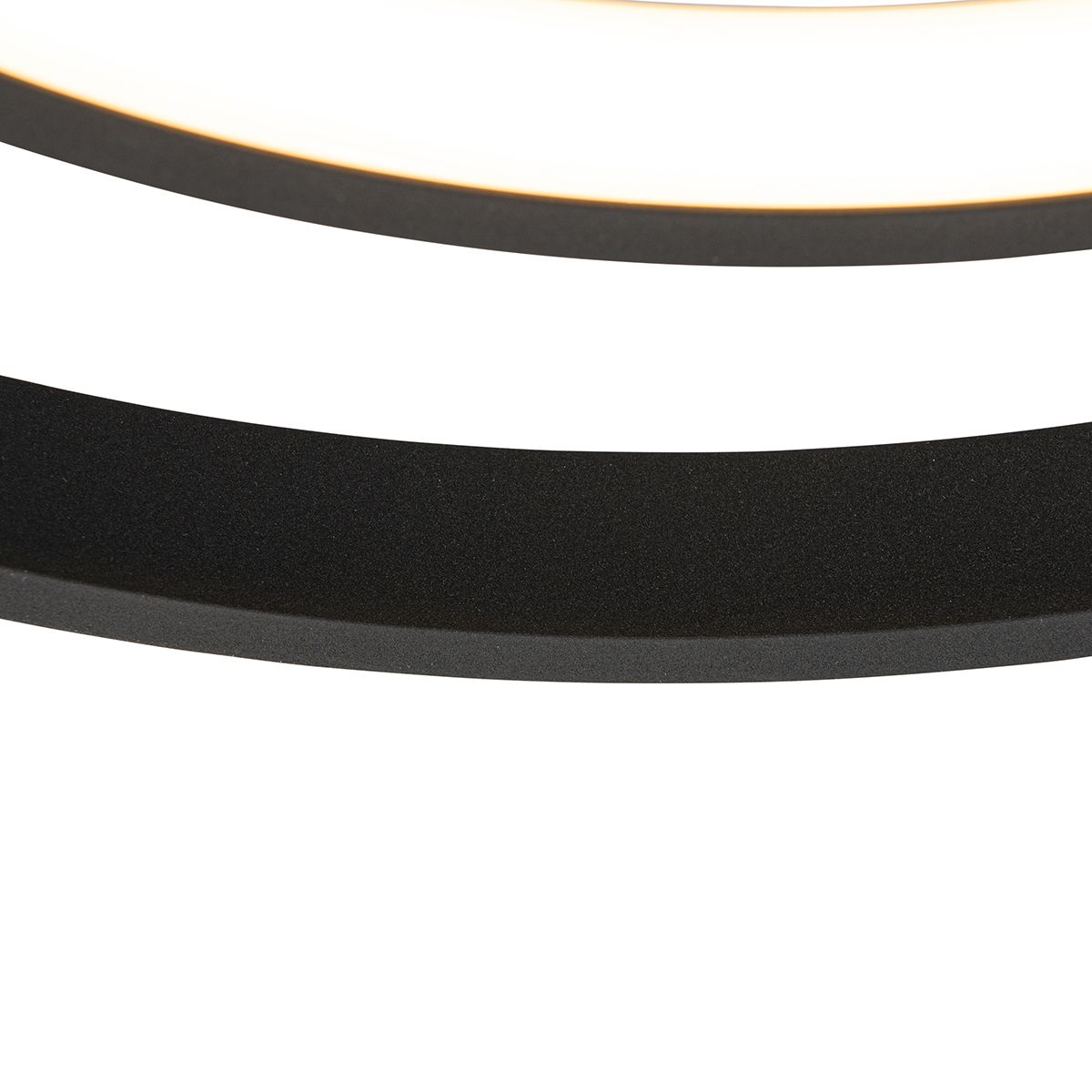 Plafondventilator zwart 46.5cm incl. LED met afstandsbediening - Kees