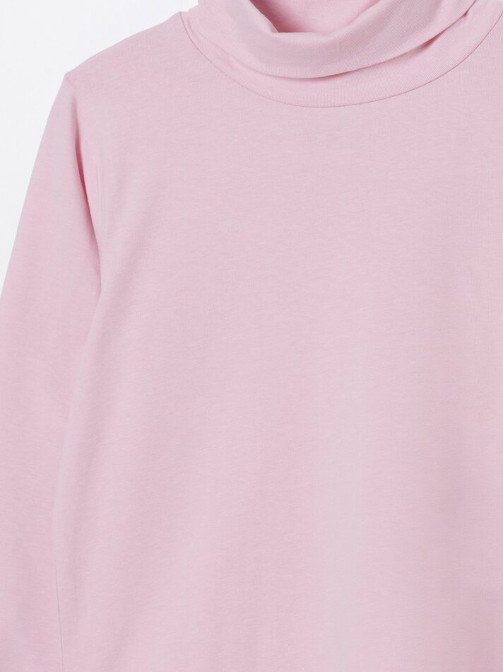 Conjunto de 2 camisetas básicas de gola alta - Bordô