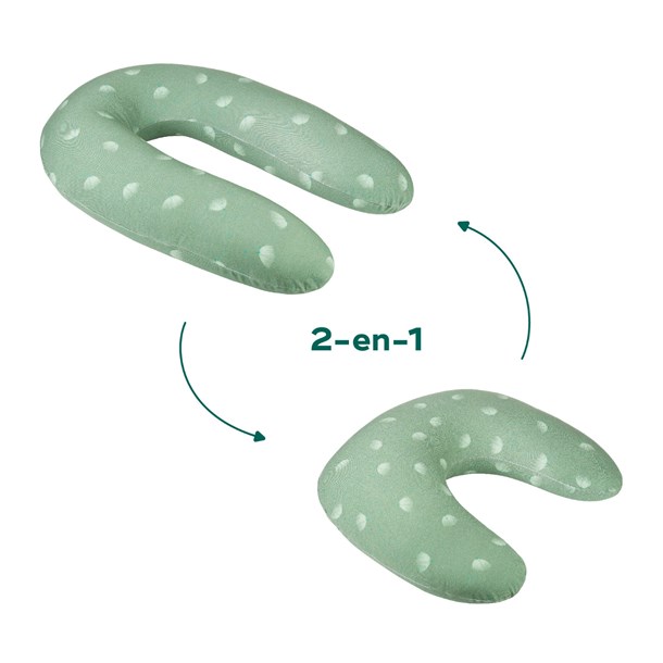 Coussin de grossesse b.love 2 en 1 green Vert