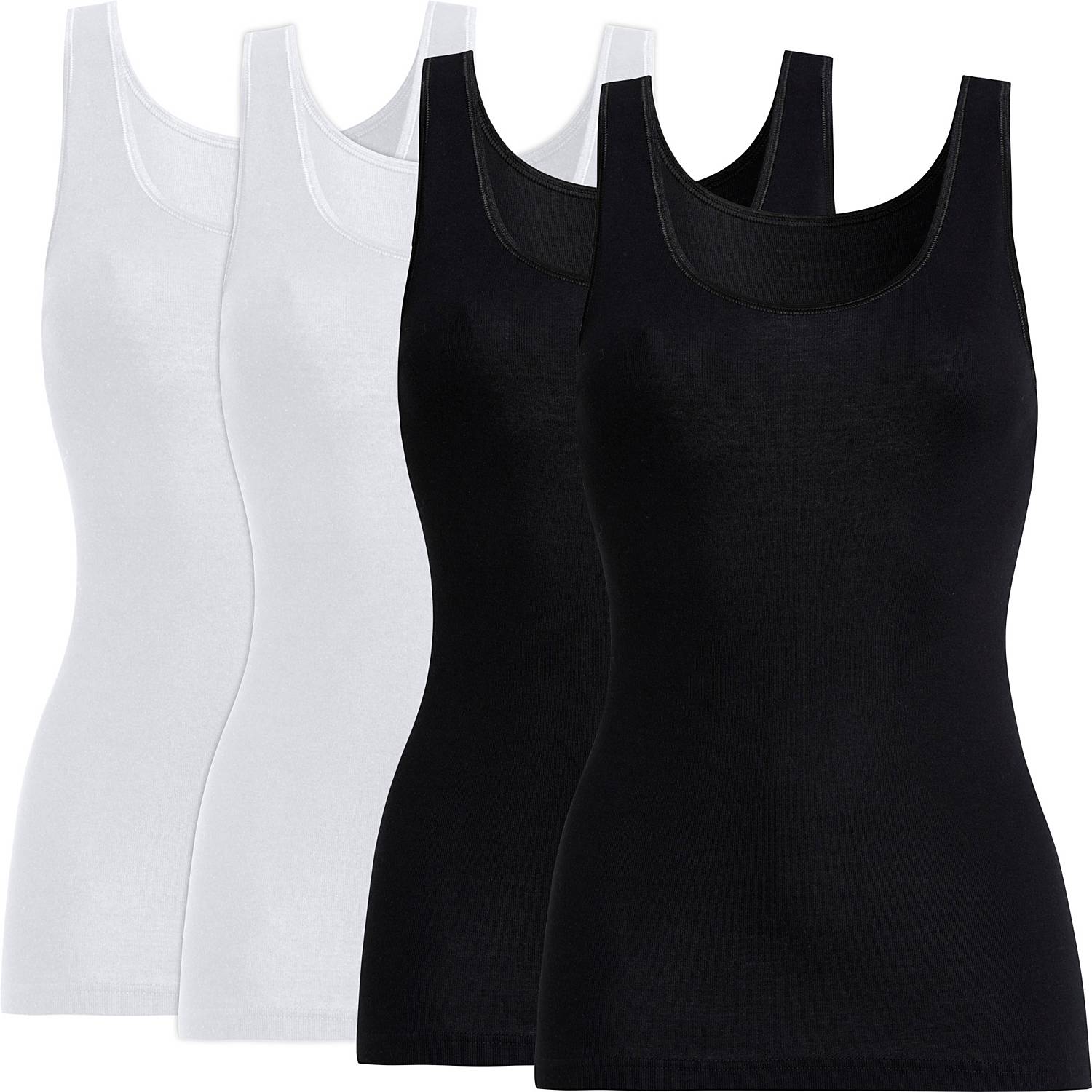 Conta Feinripp Damen-Unterhemd im 4er-Pack