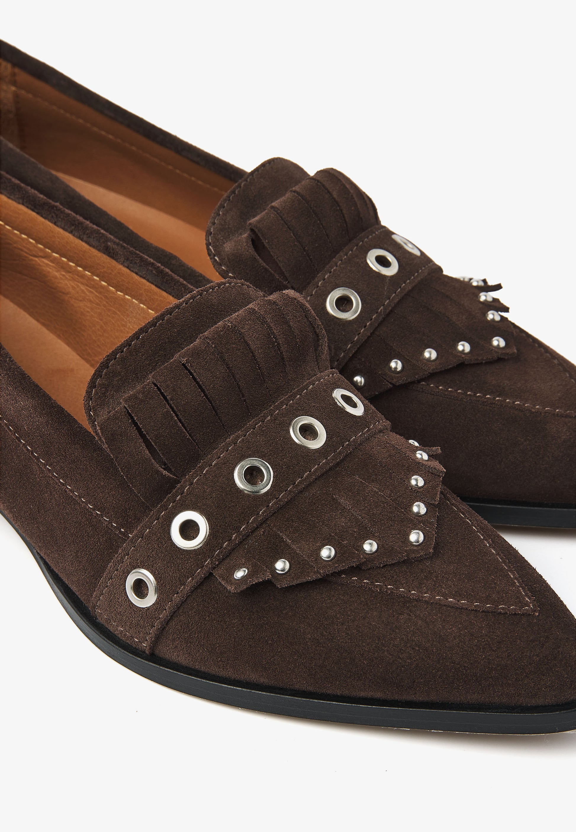 VIA VAI bruine dames loafers Jazz Emily